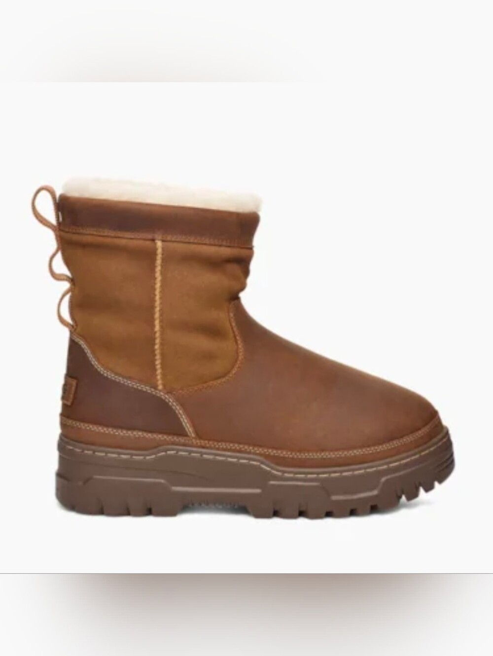 UGG Men's Heritage Pull-On Trailblazer Waterproof Chestnut Boots Size 11